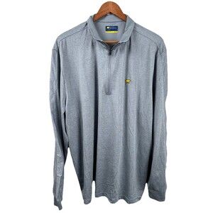 Jack Nicklaus Men's 1/4 Zip Sweater Size Adult XL Gray Pullover Long Sleeve Golf